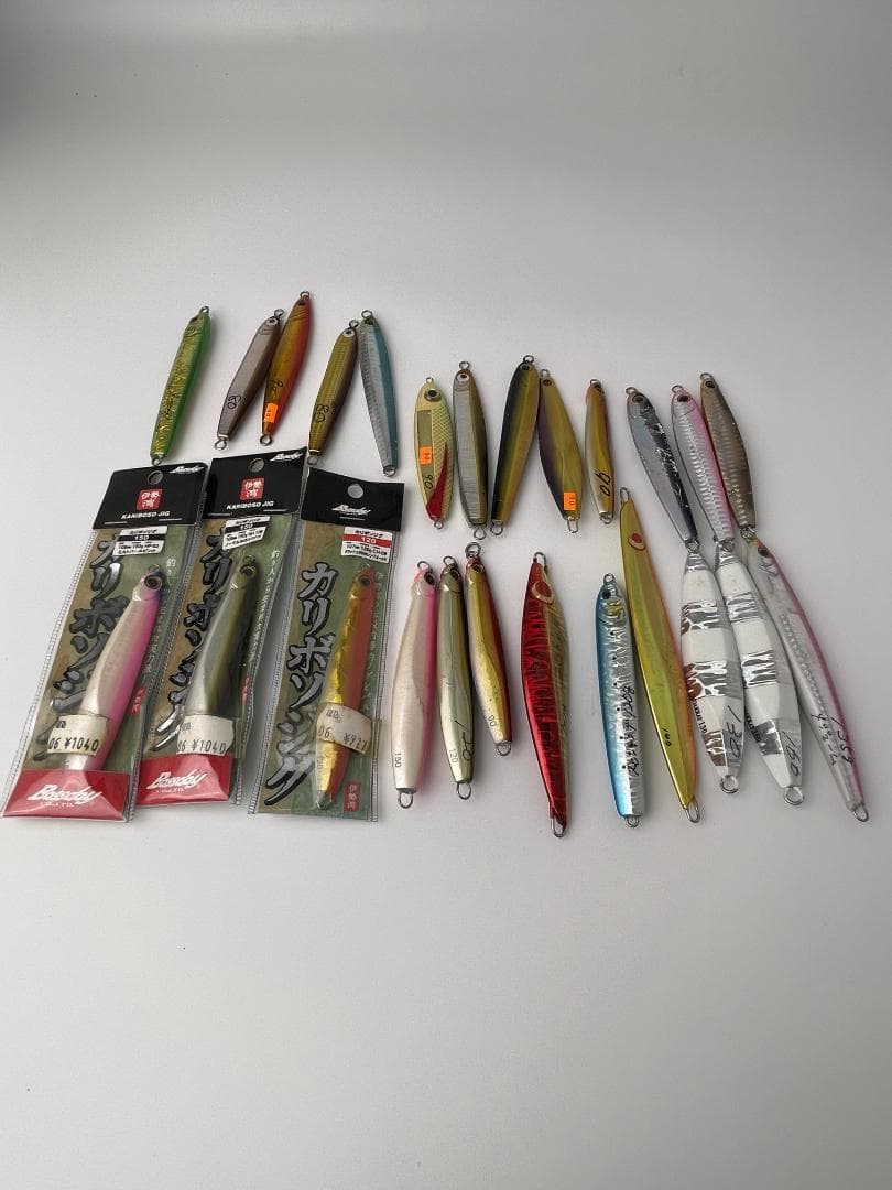 メタルジグ ルアーセット カリボソ新品3個 他中古22個　全25個セット