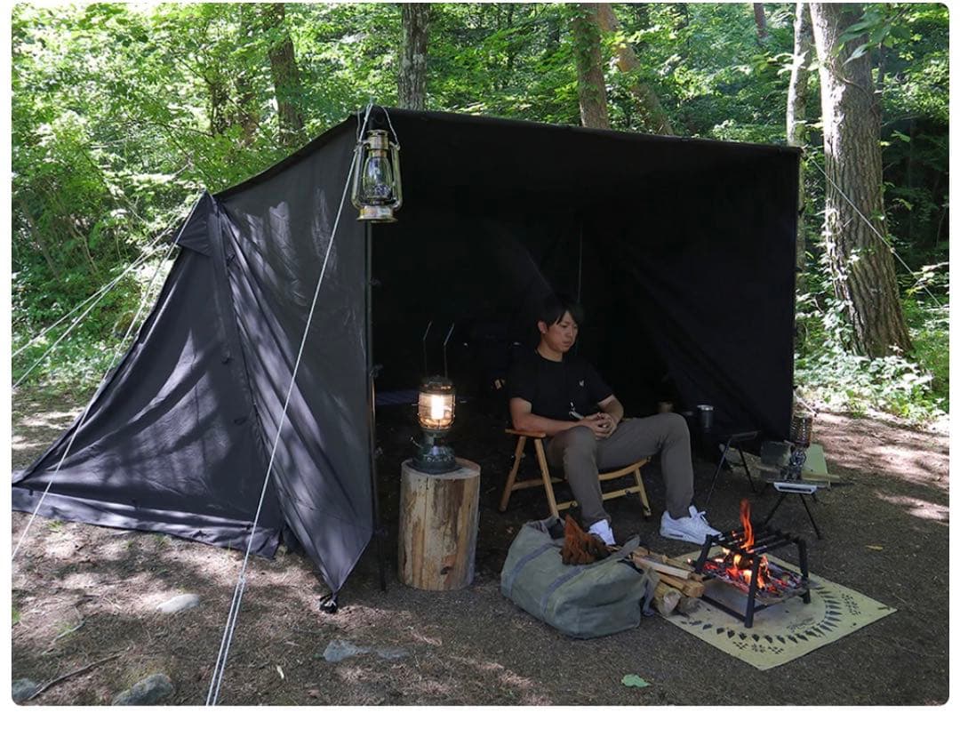 FOXBASE EVO 黒 本体 メッシュ付き前幕 1人用インナー セット