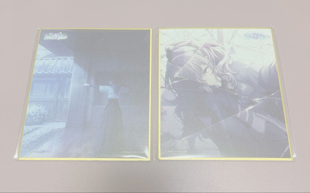 プロセカ　ミニ 色紙　29C　弓引け、白の世界　朝比奈まふゆ