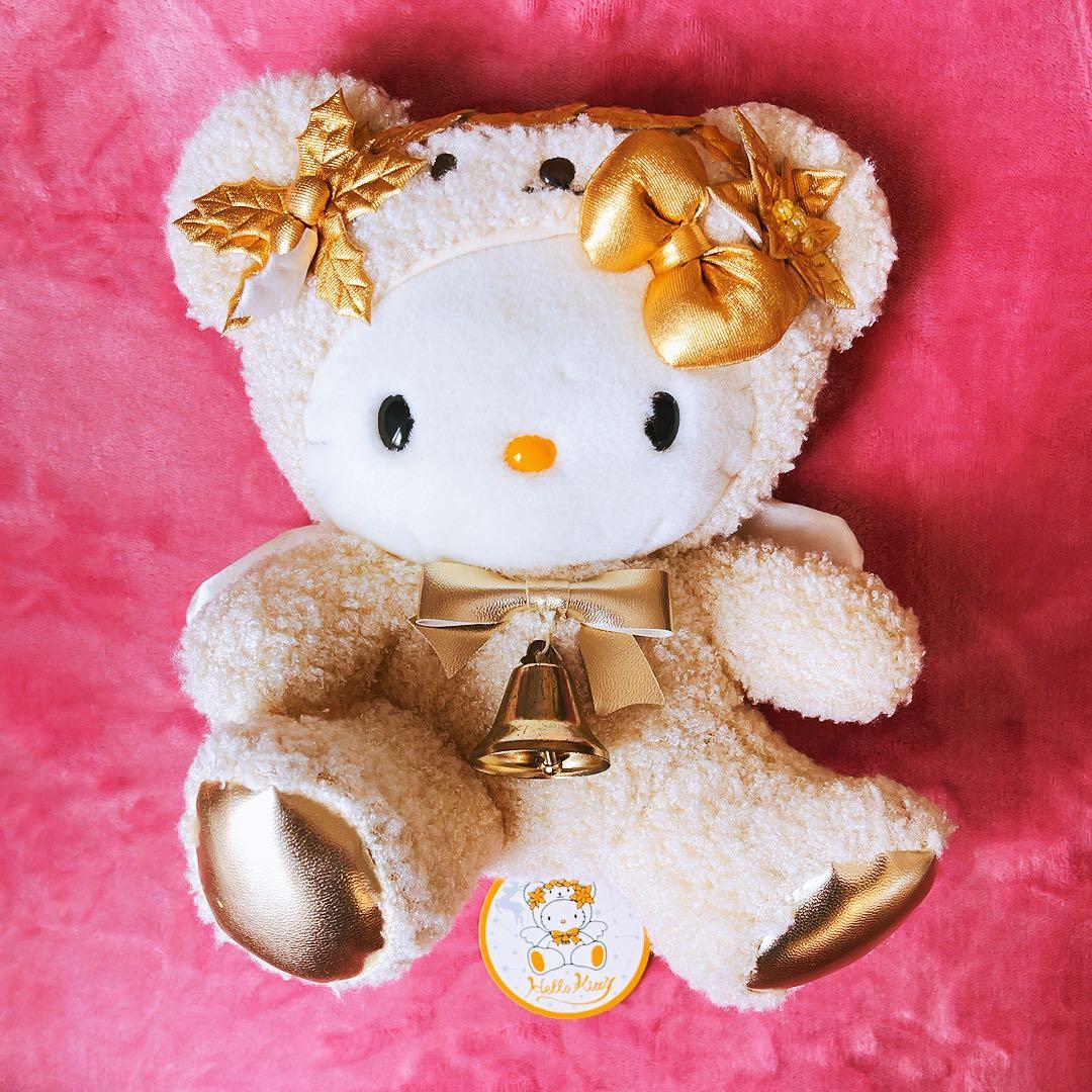 希少レア　ハローキティ　エンジェル　ベア　おすわりベア　ぬいぐるみ　2002