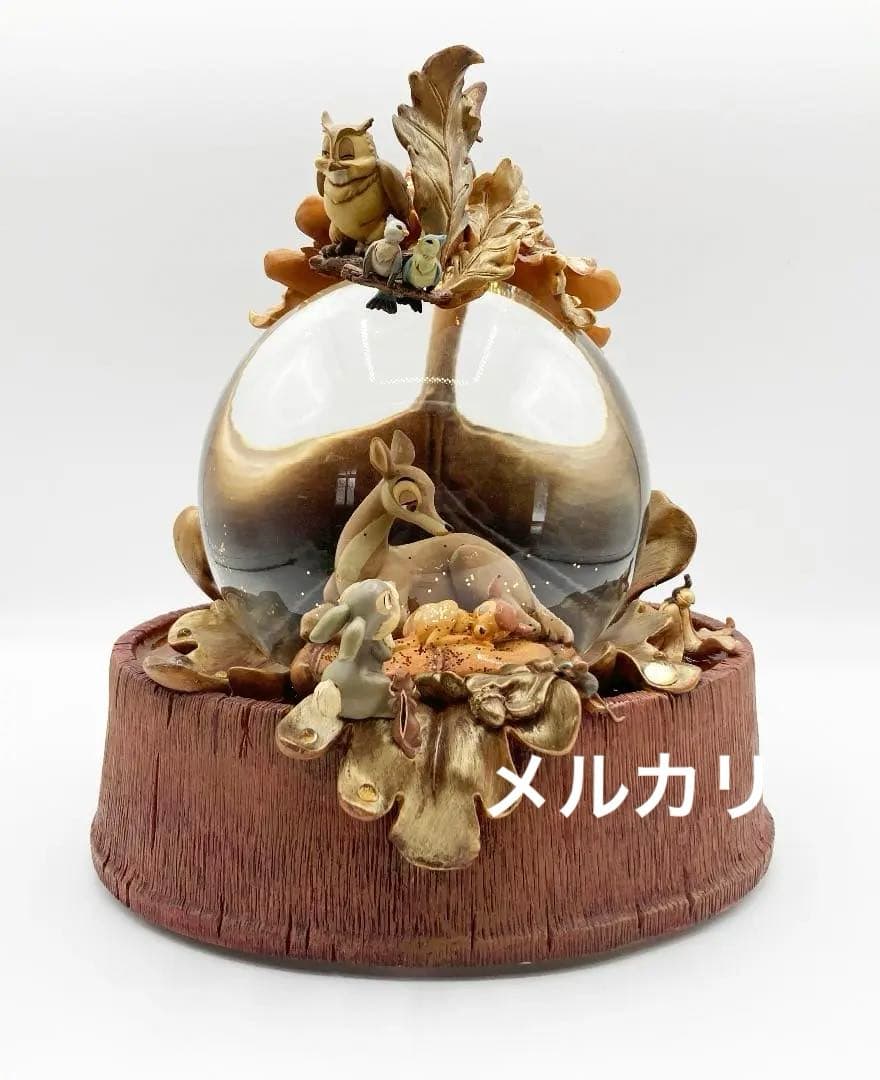 オルゴール付スノードーム バンビ Bambi Disney ディズニー　50周年