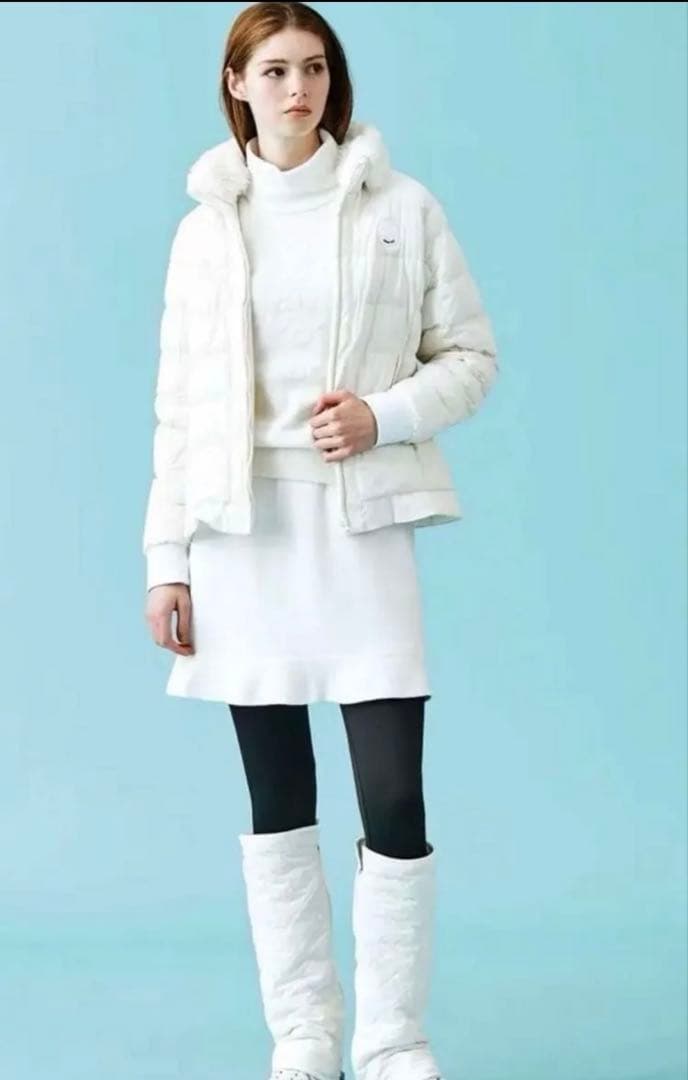 23区ゴルフ　モックセーター&ニットスカート