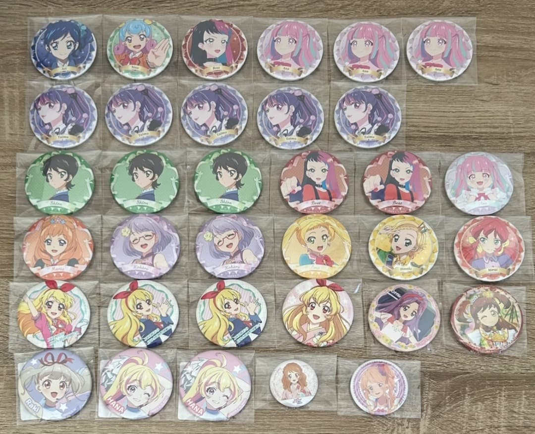 アイカツ　缶バッジ　アクリルスタンド　ポストカード　色紙　まとめ売り　バラ売り