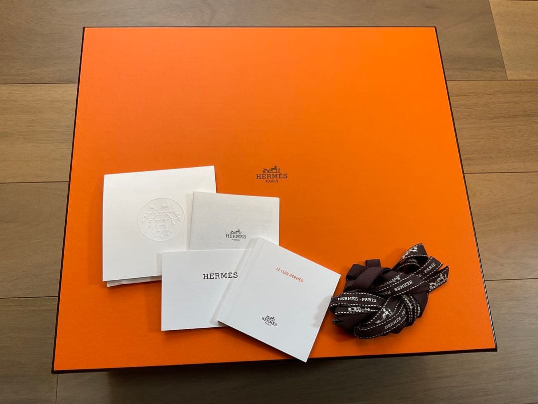 ゆあ♪HERMES オレンジボックス　美品　バーキン25 ミニボリード用
