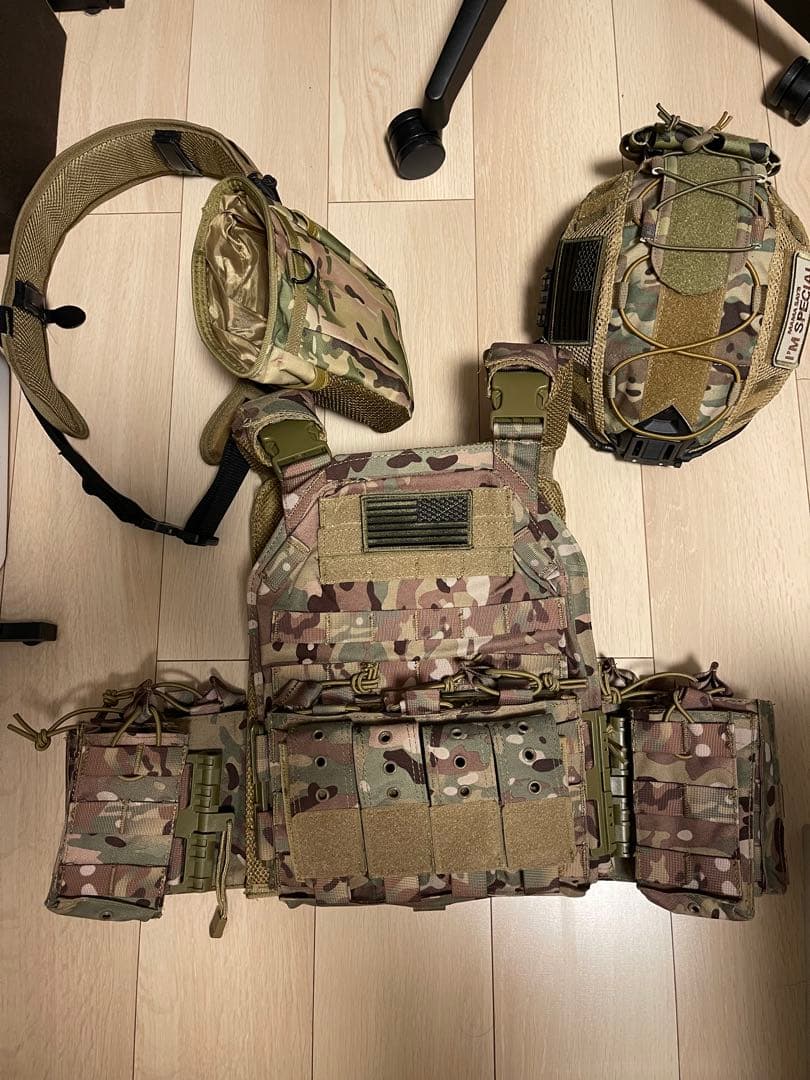 マルチカム タクティカルベストセットサバゲー引退装備