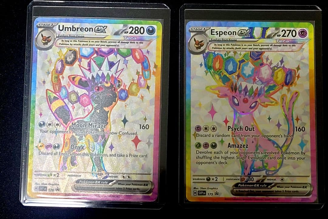 ブラッキーex エーフィex 海外限定 英語 プロモ テラスタルフェスex