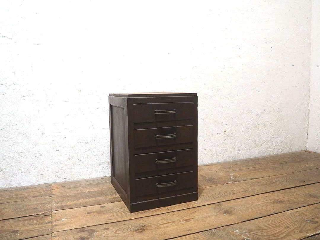 1317 ヴィンテージ　レトロな小引き出し　収納棚　書類ケース　陳列台　古家具