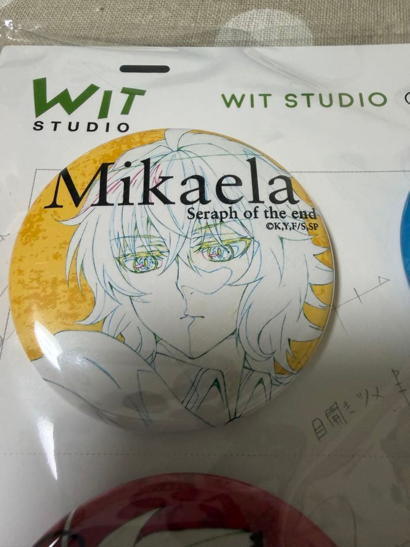 WIT STUDIO 缶バッジコレクション 終わりのセラフ 百夜ミカエラ