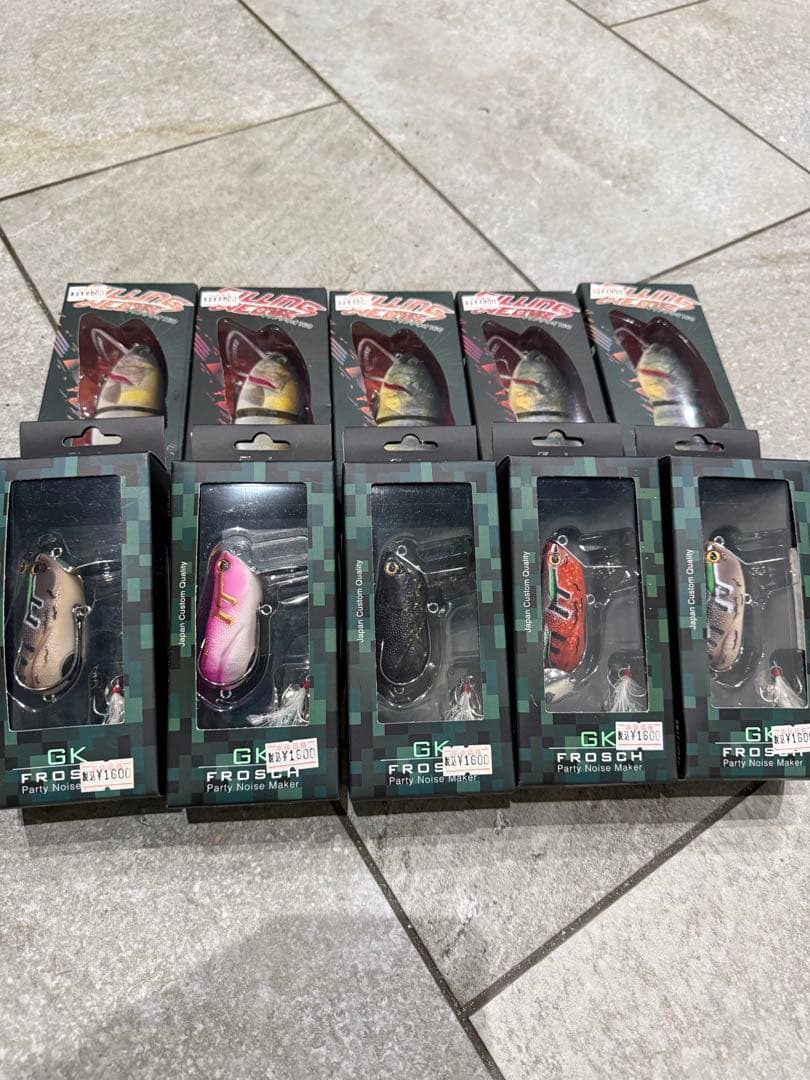 ジークラックギリングネオ、GK FROSH ルアーセット 10個セット