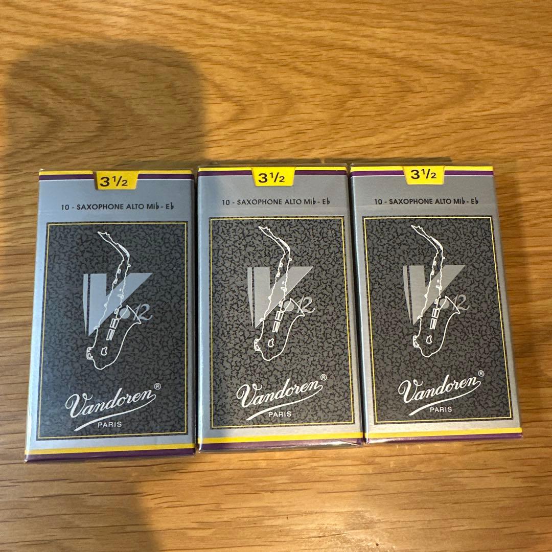 Vandoren アルトサックスリード V12 31/2 10枚×3箱セット