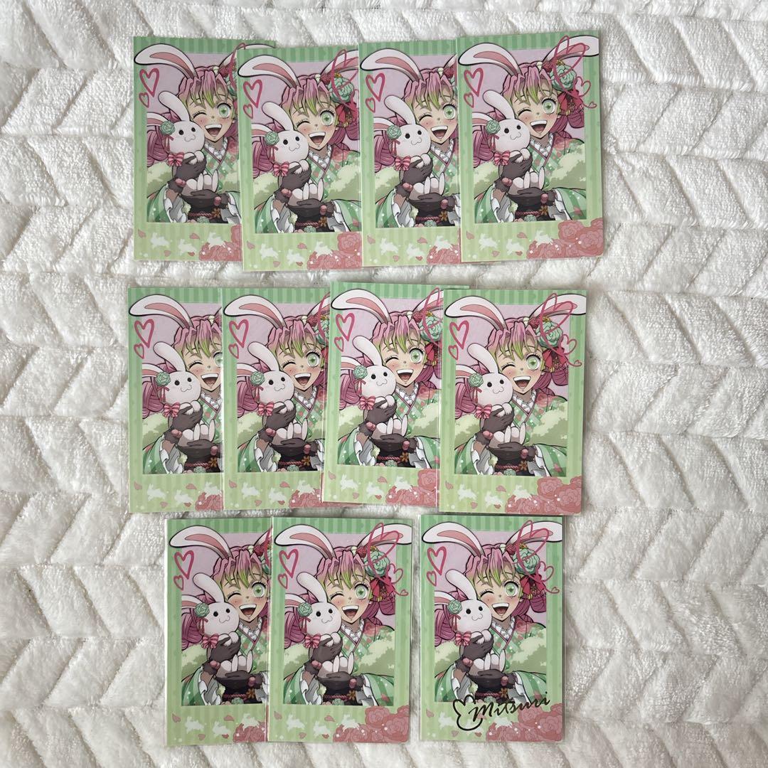 鬼滅の刃　AGF 卯年　チェキ風カード　甘露寺蜜璃　箔押し