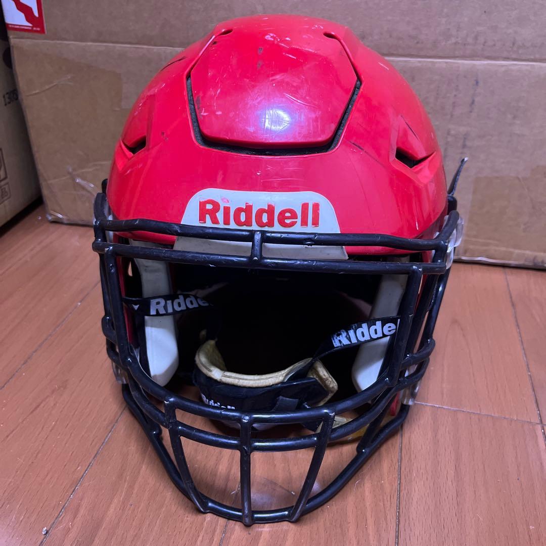 Riddell speed flexアメリカンフットボールヘルメット 赤 L