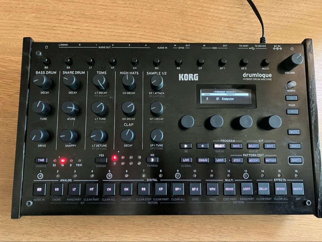 KORG drumlogue ドラムマシン　アナログ