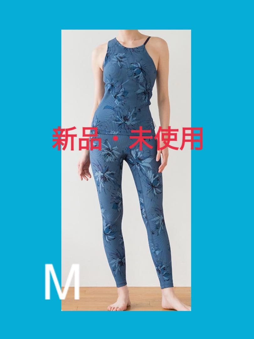 【SUKALA】リブbigフラワープリント ヨガウェア 6月新作M新品未使用