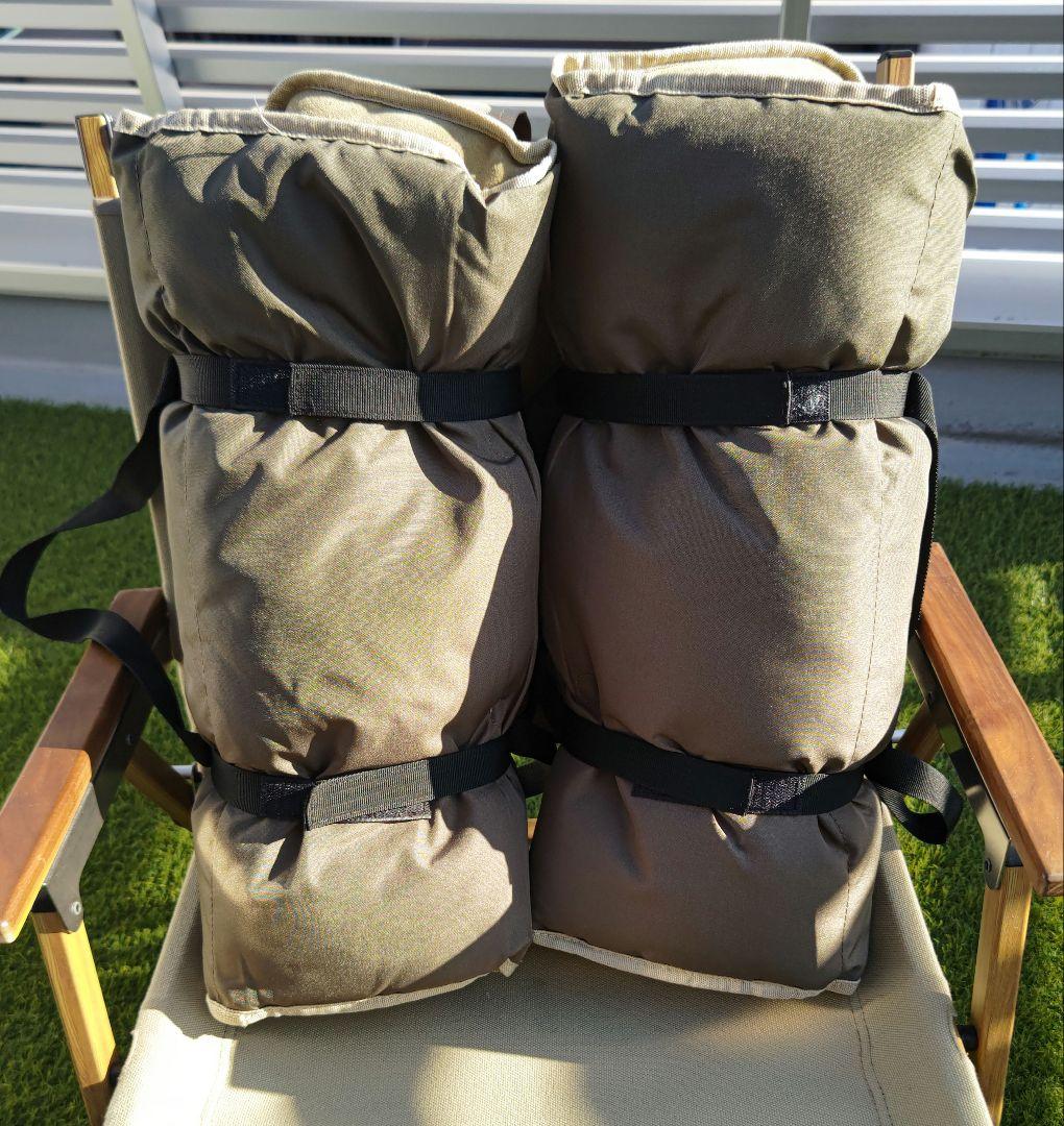 GROUSE グラウスチェア　クッション　2脚　サンド　アウトドア　冬キャンプ