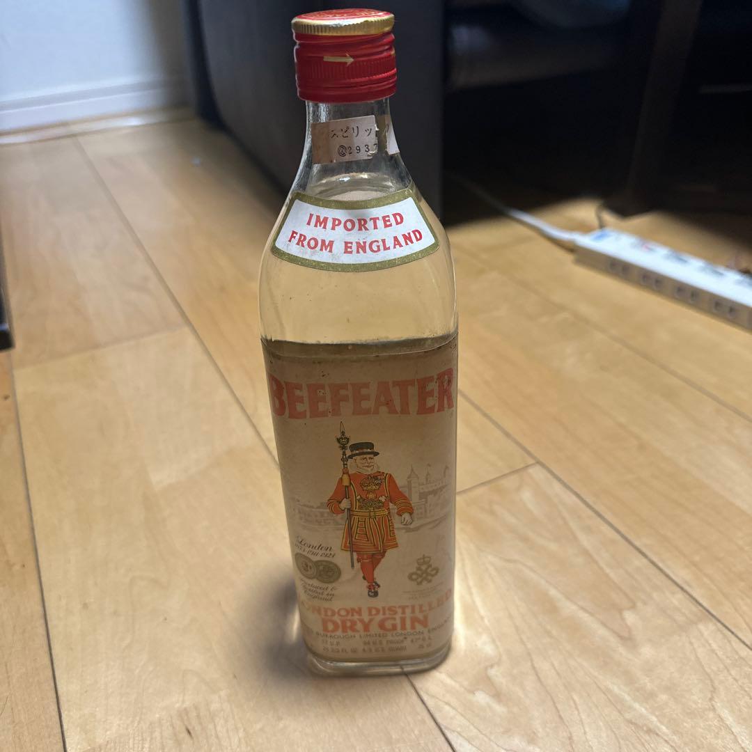 ◆BEEFEATER◆DRY GIN◆ビーフィーター◆ドライジン◆旧ラベル◆古酒