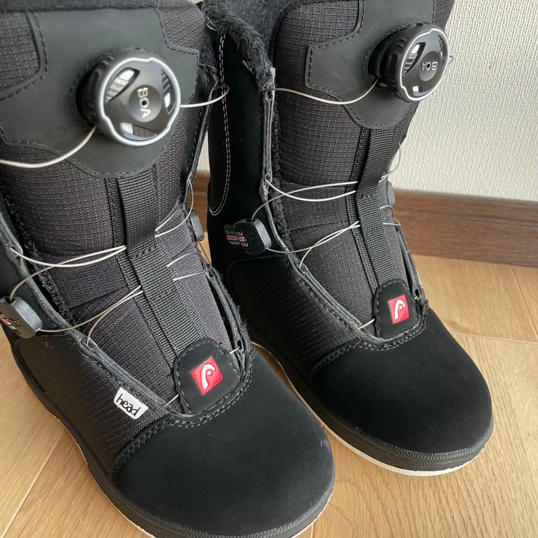 head 子ども用スノーボードブーツ ブラック　BOA 20.5-21.5