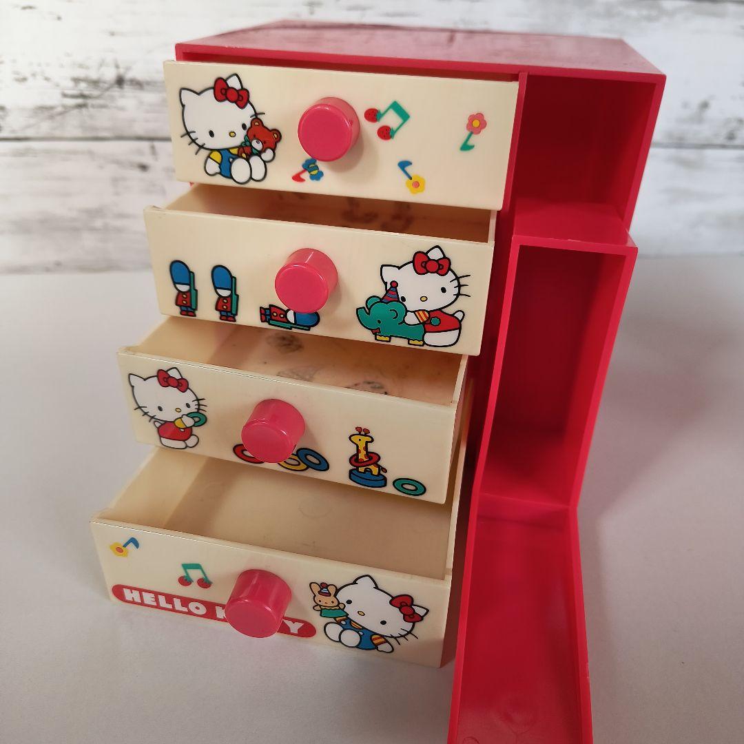 昭和レトロ　キティ　小物入れ 4段引き出し