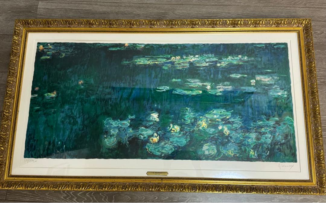 クロード・モネ Claude Monet 緑の反映 (睡蓮リトグラフ)あずま工芸
