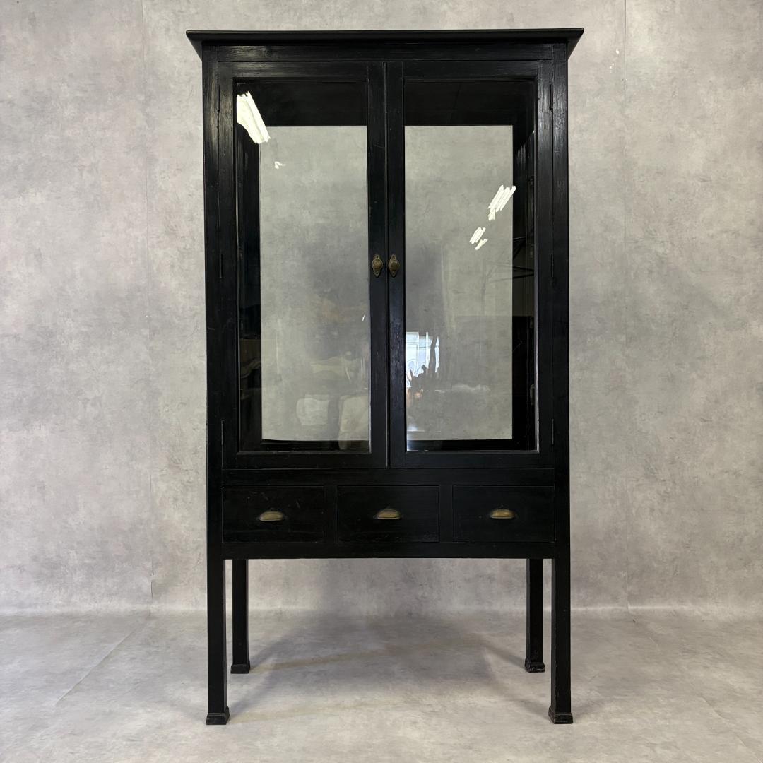 アンティーク　ケビントガラスケース