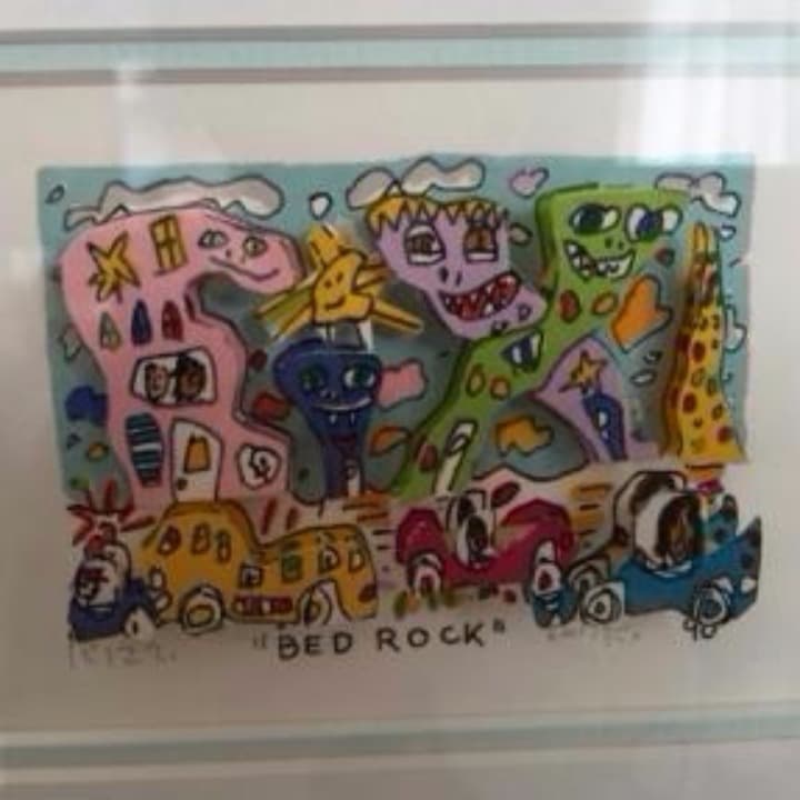 絵画  ジェームス・リジィ James Rizzi ３Ｄアート /ZZ a20