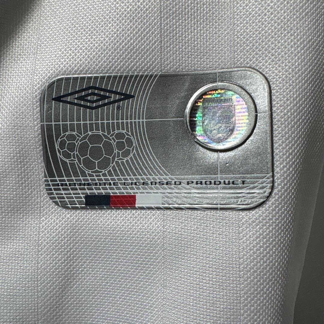 【★ベッカム】 古着 アンブロ イングランド代表 7番 2XL 白 長袖 ホーム