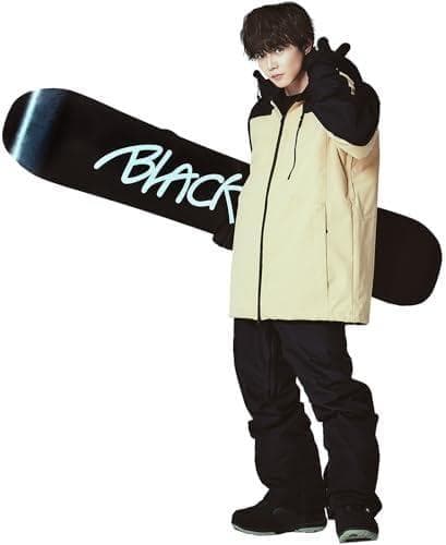 [ＢＬＡＣＫ　ＳＮＯＷ] スノボウェア 上下セット メンズ スノーボードウェア*