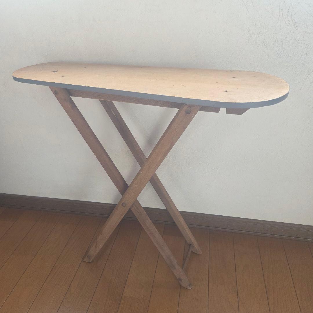 フランス　アンティーク　小さなアイロン台　ままごと