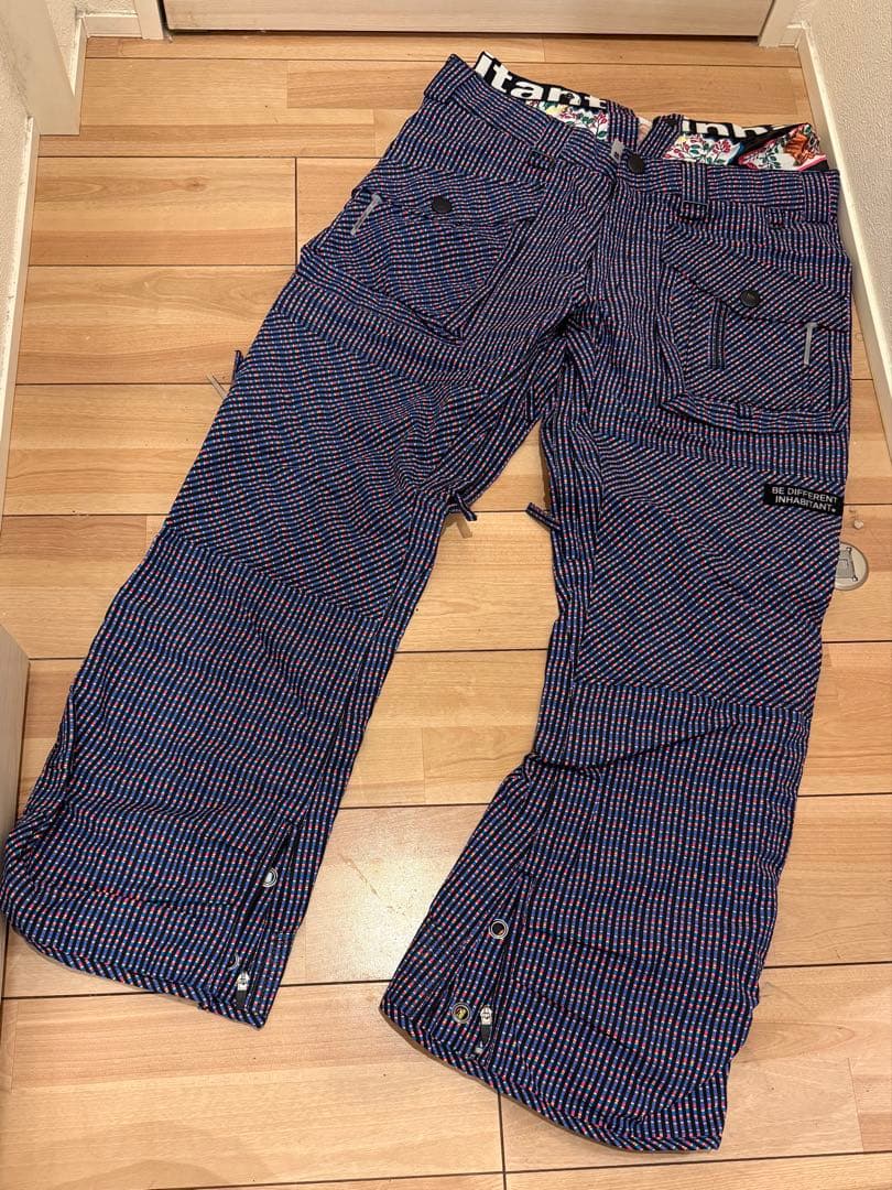 INHABITANT インハビタント スノーボードウェア パンツ チェック柄