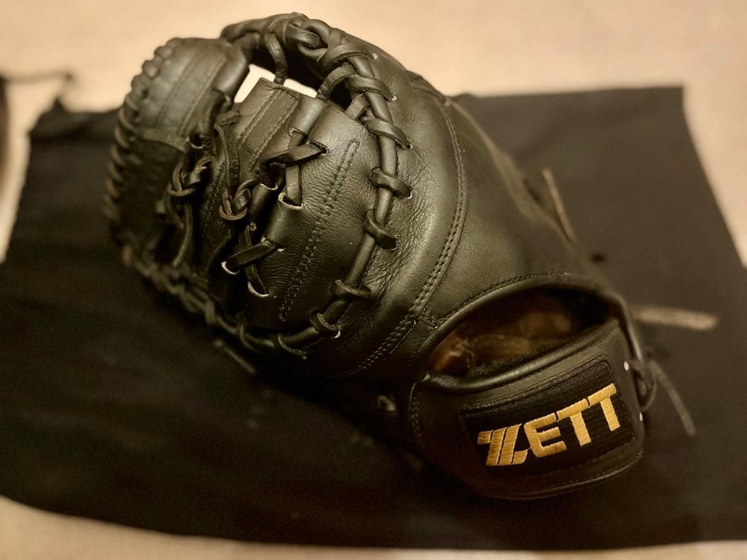 【希少旧ラベル】ZETT プロステータス 左利き 軟式グローブ ファーストミット