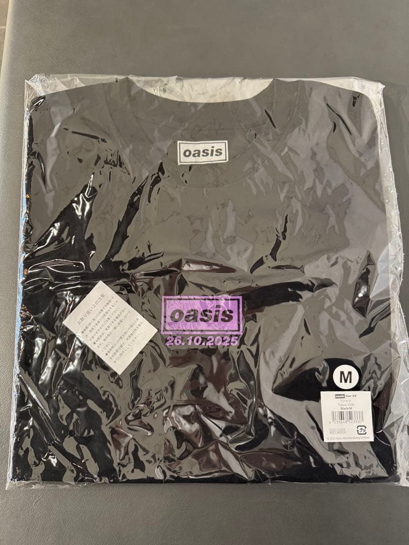 oasis ライブ '25 TOKYO TシャツMサイズ10月26日日付。