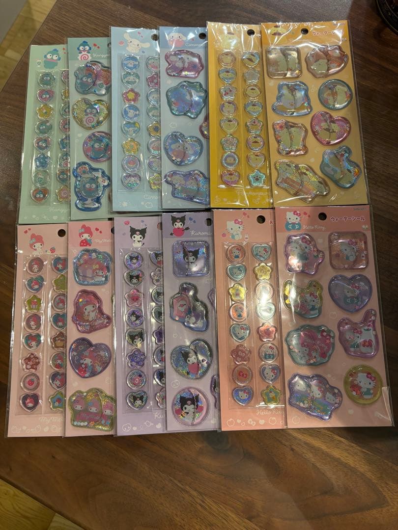 サンリオ　おはじき　ウォーターシール