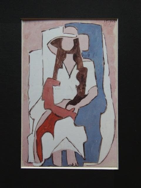 PABLO PICASSO、パブロ・ピカソ、【FEMME ASSISE】