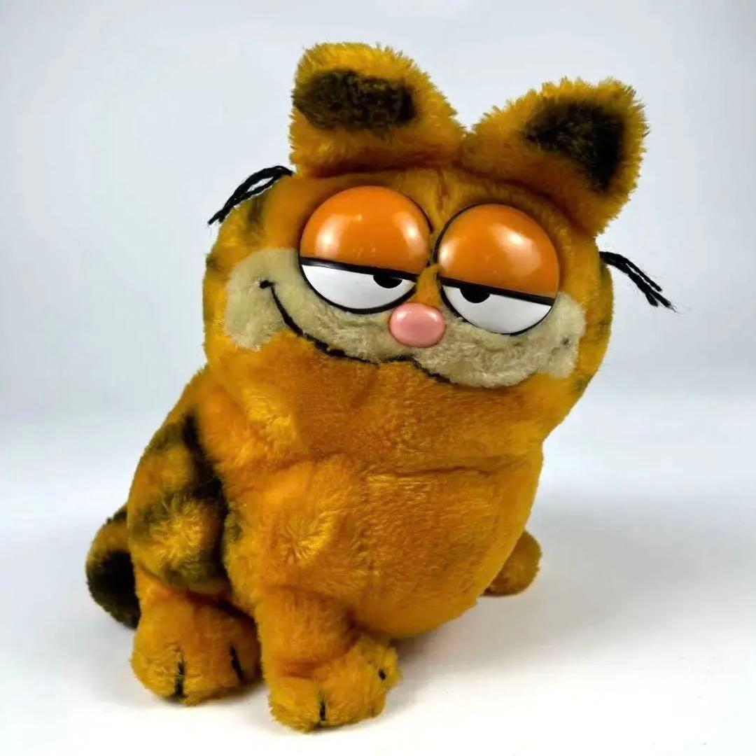80s Garfield ガーフィールド ぬいぐるみ Vintage 大サイズ