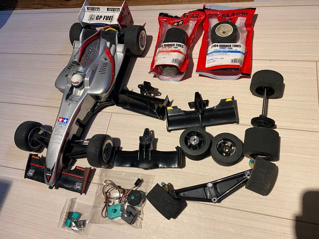 タミヤ　f104 メカ、パーツ