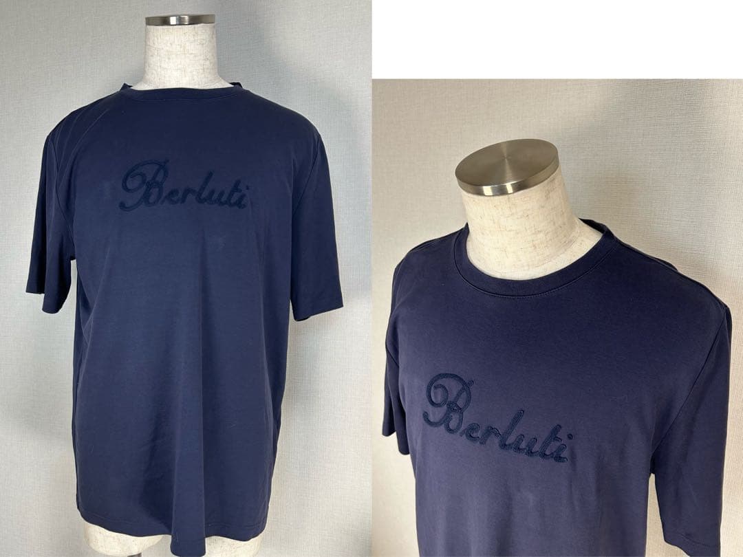 美品　約9.2万円　Berluti ベルルッティ コットン ロゴ刺繍 Tシャツ