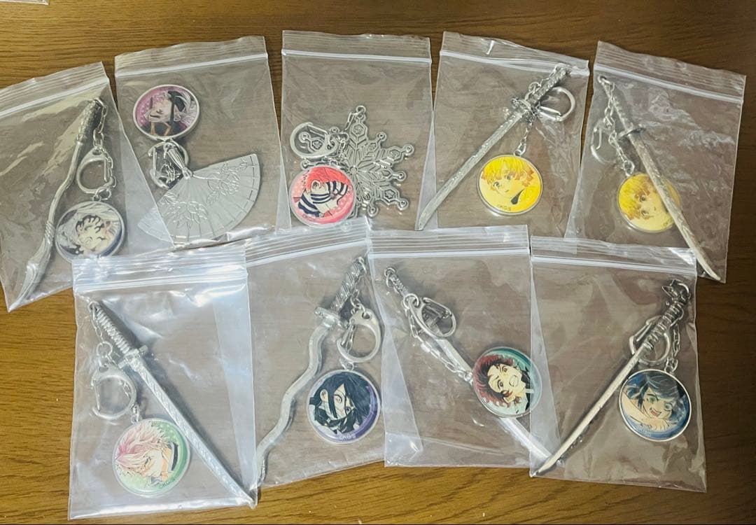 鬼滅の刃 コレクションチャーム ビッグ 日輪刀 メタルチャーム セット