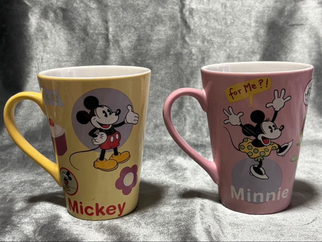 【希少品】ディズニー ミッキー ミニー マグカップ ペアセット【ヴィンテージ】