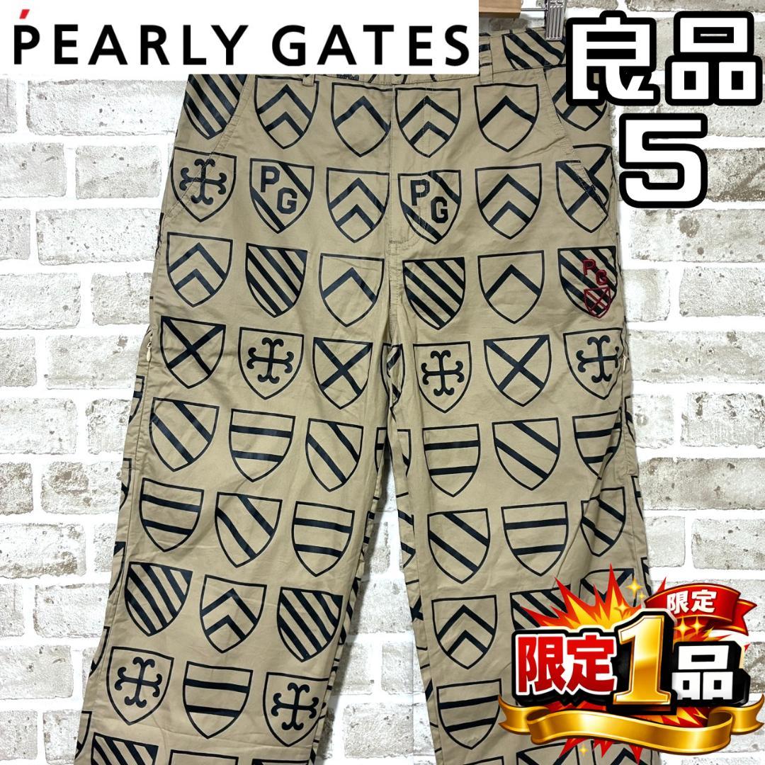【早い者勝ち‼️】パーリーゲイツ メンズ ゴルフパンツ サイズ5 総柄 盾