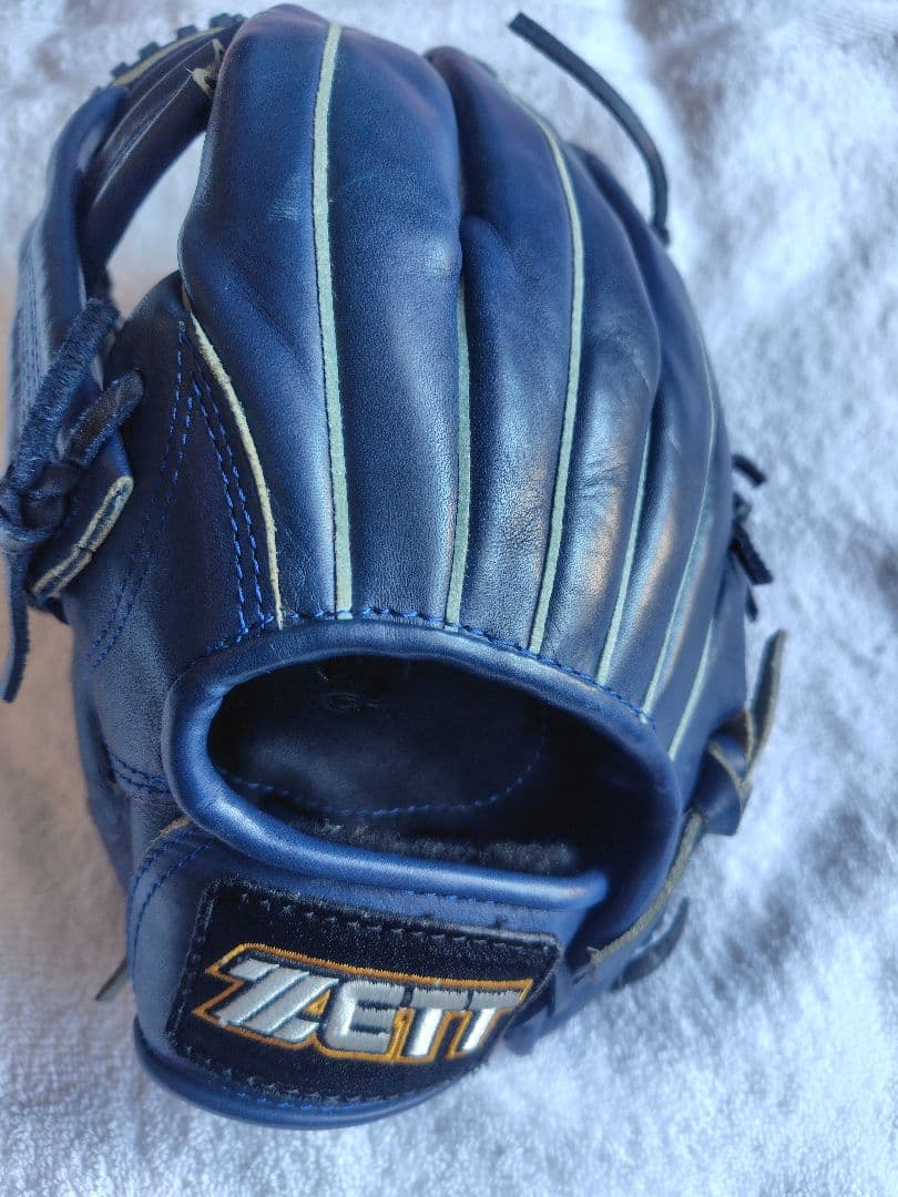ZETT 左投げ用グローブ ソフトボール　ネイビー