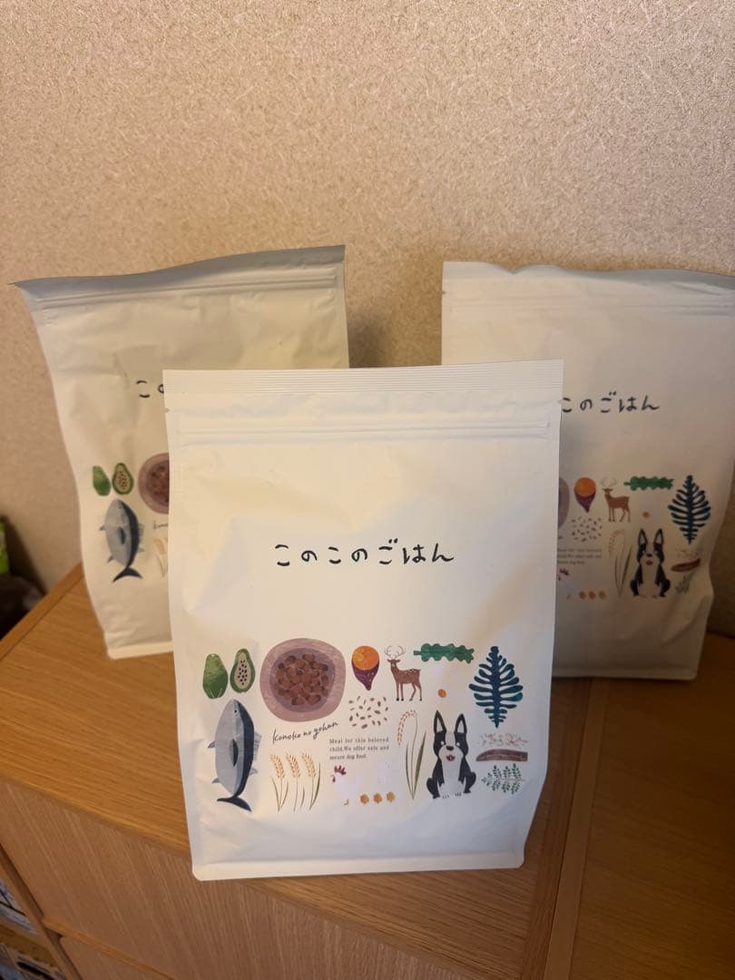 コノコトトモニ このこのごはん1kg×3袋 小型犬用ドッグフード