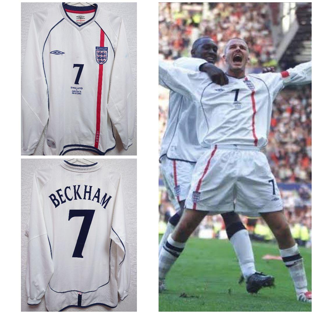 UMBRO　2001 イングランド　ベッカム　2001.6.10 Greece