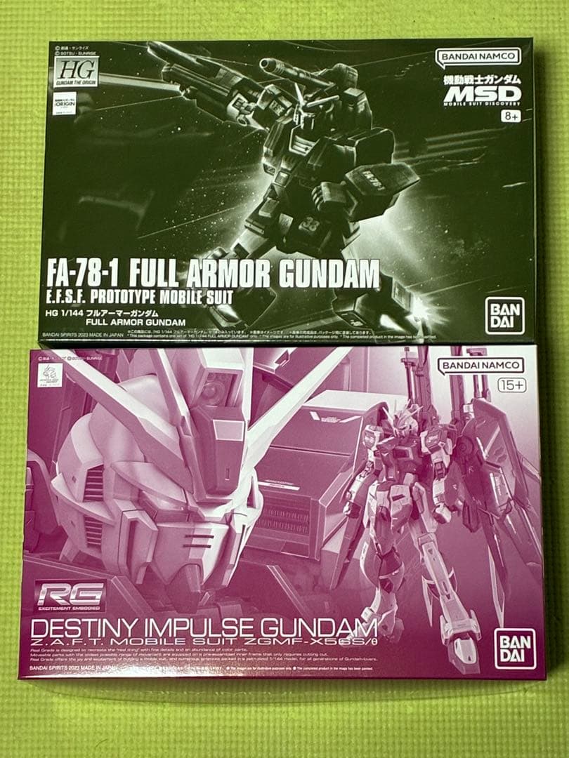 RG デスティニーインパルス　HG フルアーマーガンダム　セット