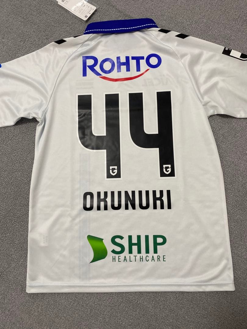 ガンバ大阪　2025アウェイ長袖ユニフォーム　奥抜侃志　タグ付