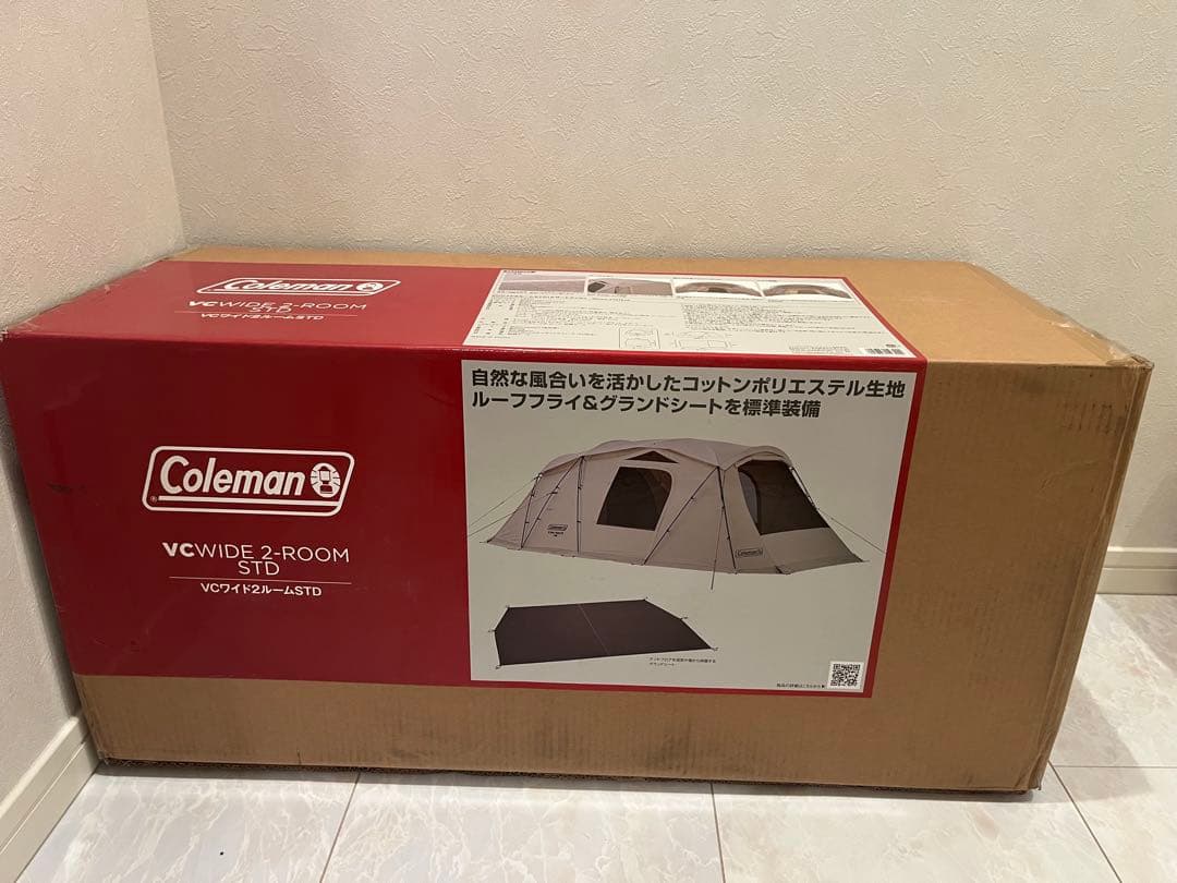 新品未開封 Coleman VCワイド2ルームSTD デザートサンド コールマン
