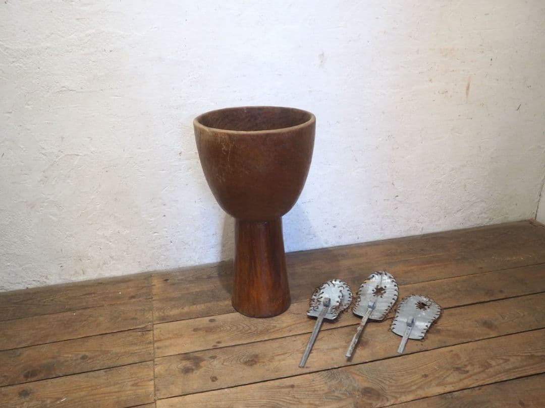 1144 ジャンク ジャンベ セセ 3本セット 民族楽器 打楽器 太鼓 演奏