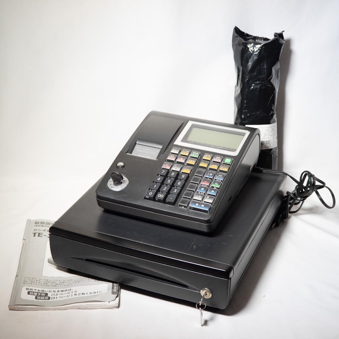 カシオレジスター TE-300 CASIO ブラック 黒