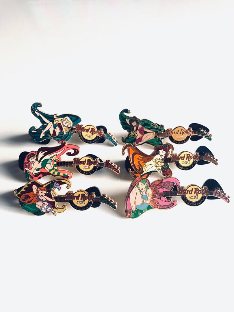 ハードロックカフェピンバッジ(妖精fairy) 6店舗セット(希少品)No.57