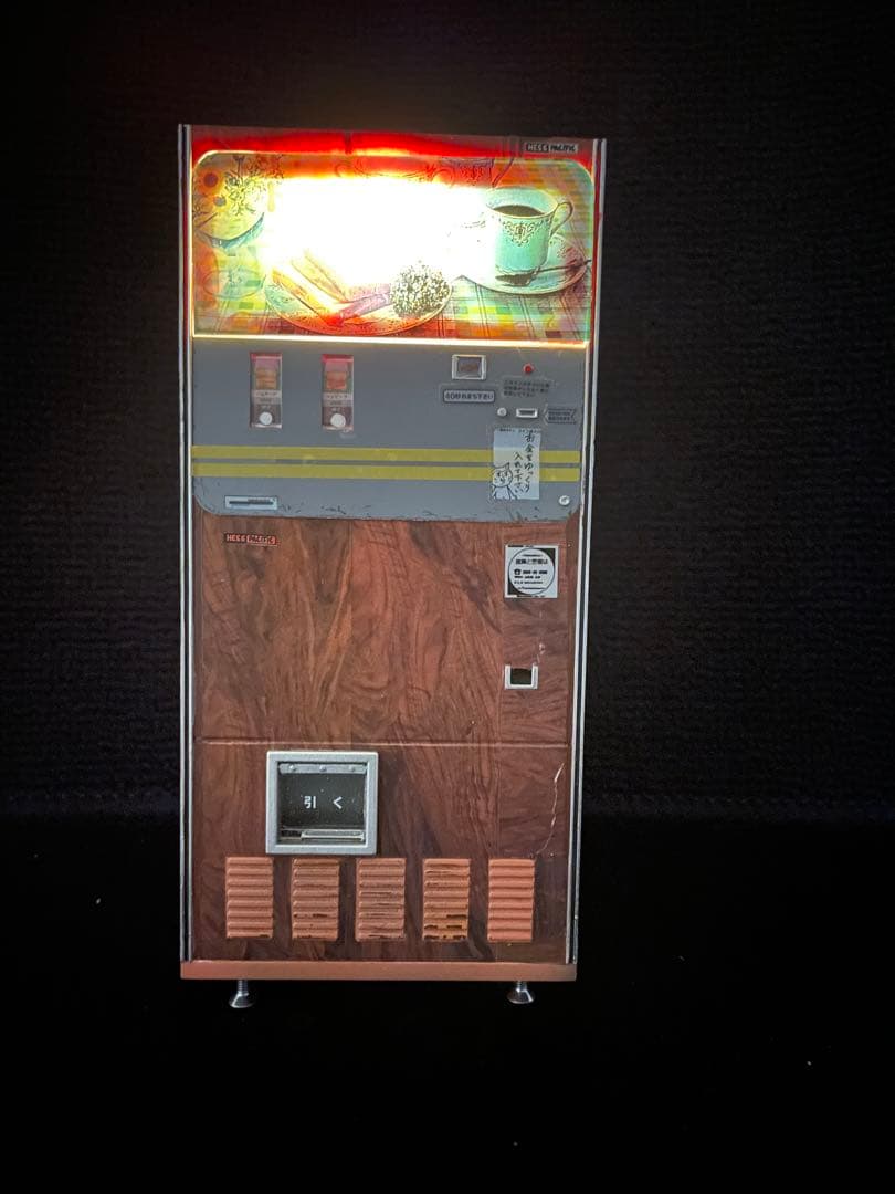 1/12 ハセガワ　レトロ自販機　 トーストサンド 木目調　完成品