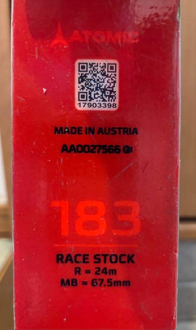 Atomic G9 RS 183cm X16ビンディング付き